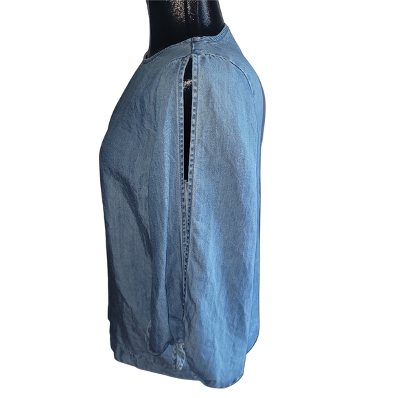 Vero Moda Blue Open Seam Arm Top XS - Picture 4 of 6